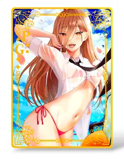 Waifu Anime Cards TCG | Power - Chainsaw Man [ METAL CARD ] Sexy Hentai Girl - Image 2