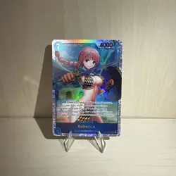 Rebecca OP10-058 SR ONE PIECE Tcg Card Game NM Blue - Image 1