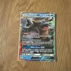 Pokemon Blastoise GX Ultra Rare 35/214 Sun Moon Unbroken Bonds Holo NM Card - Image 2