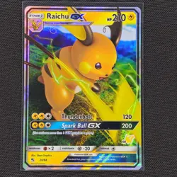 Raichu GX - 20/68 - Ultra Rare - Hidden Fates - Pokemon Card - LP - Image 1