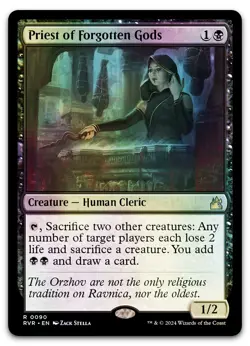 Priest of Forgotten Gods #90 (Foil) (NM) Ravnica Remastered RVR Magic MTG - Image 1