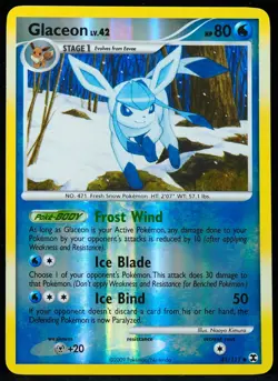 Glaceon LV. 42 #41/111 Rising Rivals NM Pokemon Card - Image 1