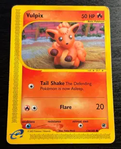 Pokemon Vulpix 136/165 Expedition Base Set Regular Common Basic 50 HP English - Image 1