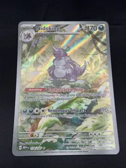 Pokemon Nidoking 174/165 SV Scarlet & Violet 151 Illustration Rare English NM - Image 1