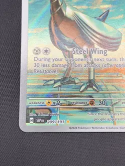 Skarmory 209/191 - Pokemon TCG SV08: Surging Sparks - Illustration Rare (NM) - Image 4