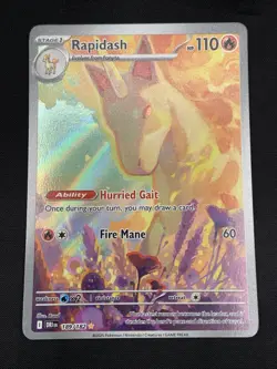 2025 | Pokemon Destined Rivals | Rapidash Illustration Rare | 189/182 - Image 1