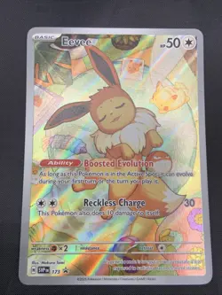 Pokemon TCG Eevee SVP 173 Prismatic Evolutions ETB-Black Star Promo Card - Image 1