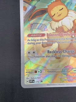 Pokemon TCG Eevee SVP 173 Prismatic Evolutions ETB-Black Star Promo Card - Image 4