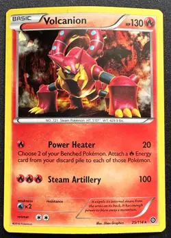 Pokemon TCG - VOLCANION - Steam Siege 81/114 Cracked Ice Holo Promo - LP - Image 1