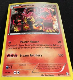 Pokemon TCG - VOLCANION - Steam Siege 81/114 Cracked Ice Holo Promo - LP - Image 3