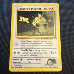 Pokemon Gym Challenge Giovanni's Meowth 43/132 LP_ - Image 1