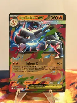 Pokemon TCG Mega Charizard X ex 013/094 Me02: Phantasmal Flames Holo - Image 1