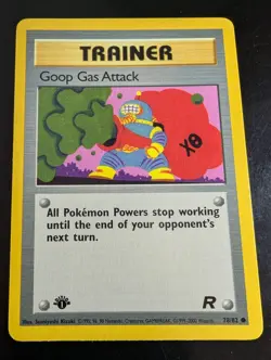 Goop Gas Attack 78/82 1st Edition Team Rocket - Pokemon Card - LP - Image 1