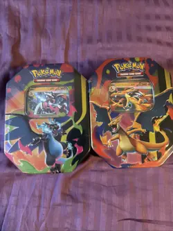 Pokemon Mega Charizard -Set of 2- Tins - Image 1