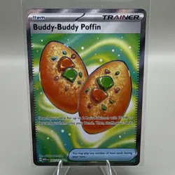 Pokemon Buddy-Buddy Poffin 167/132 Me01 Mega Evolution Ultra Rare Holo Trainer - Image 1