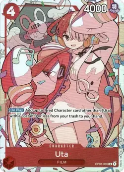 Uta Alternate Art Foil - OP01-005 NM - One Piece - Image 1