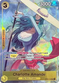 Charlotte Amande Alternate Art Foil - OP04-105 LP - One Piece - Image 1