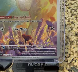 Rapidash 189/182 Illustration Rare SV10 Destined Rivals (DRI) Pokemon TCG NM - Image 3