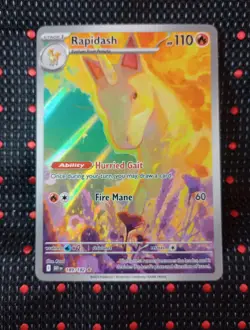 Rapidash 189/182 NM – Illustration Rare Holo – 2025 Pokemon TCG Destined Rivals - Image 1