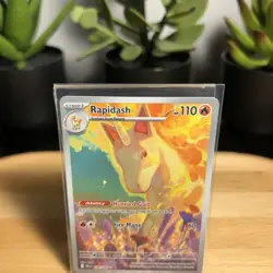 Pokemon TCG NM Rapidash 189/182 Sv10: Destined Rivals Holo Rare Illustration - Image 2