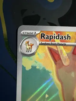 Pokemon TCG NM Rapidash 189/182 Sv10: Destined Rivals Holo Rare Illustration - Image 2
