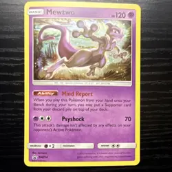 Pokemon Mewtwo SM-P Sun & Moon Promos SM214 Promo Holo Basic 120 HP English Card - Image 1