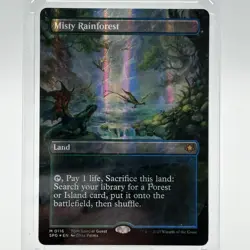 MTG Misty Rainforest Dragonscale Foil Special Guest Livia Prima TDM NM Magic - Image 2