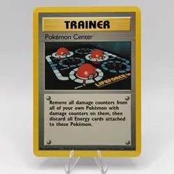 Pokemon Center 85/102 RARE VINTAGE 1999 POKEMON Trainer card - Image 1