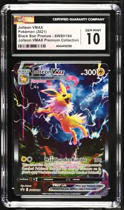 CGC 10 Jolteon VMAX SWSH184 SWSH: Sword & Shield Promo Cards Holo - Image 1