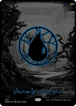 Island (Phyrexian) - Full Art (Oil Slick Raised Foil) [ONE - 366] - NM [Foil]... - Image 1