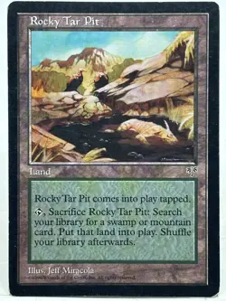 Rocky Tarpit HP* Mirage ENGLISH vintage mtg -UnltdCards - Image 1