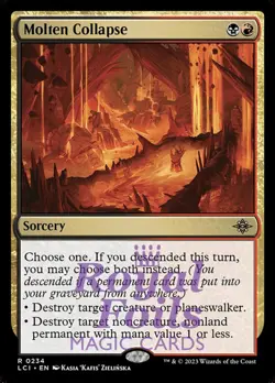Molten Collapse 2x FOIL Lost Caverns of Ixalan MTG LCI Rare MINT red - Image 1