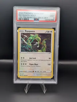 2020 Pokemon Black Star Promo Rayquaza Holo SWSH029 PSA 9 - Image 1