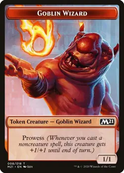 Goblin Wizard (008) Griffin (003) Foil Token Core Set 2021 M21 MTG - Image 1