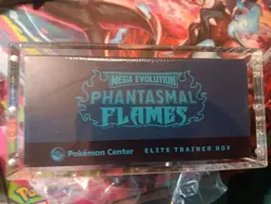 Pokemon Center Phantasmal Flames Mega Evolution ETB Sealed W/Protective Case - Image 4