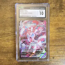 Sylveon VMAX Ultra Rare Holo 075/203 SWSH07 Evolving Skies CGC 10 Pokemon TCG - Image 1