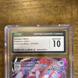 Sylveon VMAX Ultra Rare Holo 075/203 SWSH07 Evolving Skies CGC 10 Pokemon TCG - Image 5