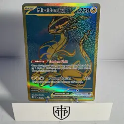 Pokemon TCG - Miraidon EX 243/091 Paldean Fates - Gold Hyper Rare - NM - Image 1