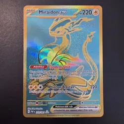 Pokemon TCG - Miraidon EX 243/091 Paldean Fates - Gold Hyper Rare - NM - Image 3