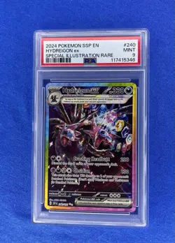 2024 POKEMON SSP EN-SURGING SPARKS SPECIAL ILLUSTRATION RARE HYDREIGON EX PSA 9 - Image 1