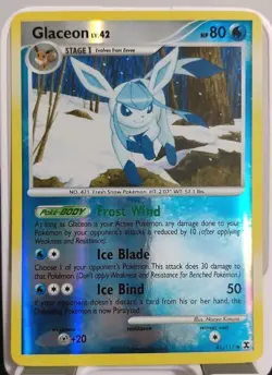 Pokemon Glaceon 41/111 Rising Rivals Reverse Holo - Image 1