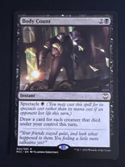 1x Body Count (034) Commander: Streets of New Capenna LP MTG Magic x1 MKE - Image 1
