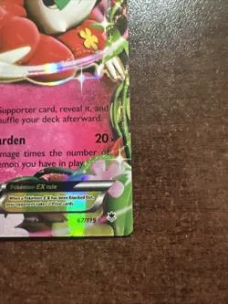 Florges EX 67/119 LP Pokemon TCG XY Phantom Forces (back Dent) - Image 4