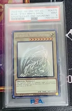 PSA 9 Blue-Eyes White Dragon (Ghost Rare) GFP2-EN175 Ghosts from the Past yugioh - Image 3