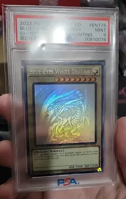 PSA 9 Blue-Eyes White Dragon (Ghost Rare) GFP2-EN175 Ghosts from the Past yugioh - Image 5