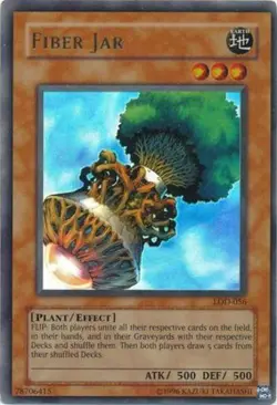 Yugioh! MP Fiber Jar - LOD-056 - Ultra Rare - Unlimited Edition Moderately Playe - Image 1