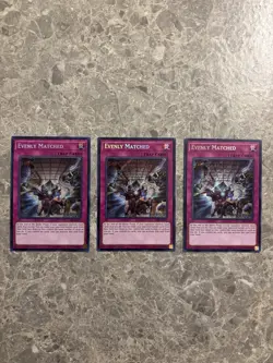 x3 Evenly Matched - CIBR-EN077 - Secret Rare - 1st Edition NM - Yugioh! - Image 1