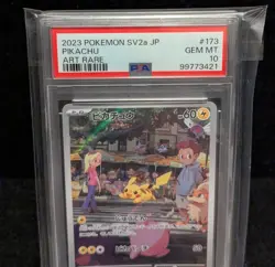 2023 POKEMON JPN SV2A-POKEMON 151 ART RARE #173 PIKACHU PSA 10 - Image 2