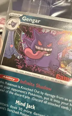 Gengar GameStop Promo 🌀SWIRLS🌀 050/088 Pokemon Promo Stamped Sealed - Image 2