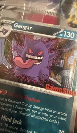 Gengar GameStop Promo 🌀SWIRLS🌀 050/088 Pokemon Promo Stamped Sealed - Image 3
